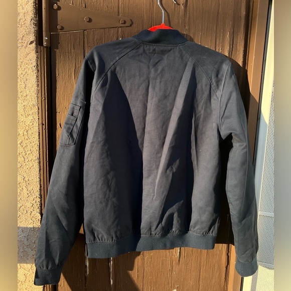 Topman Navy Bomber Jacket - Picture 3 of 3